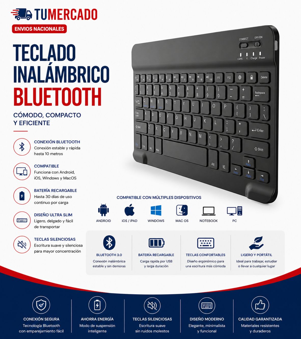  teclado inalámbrico