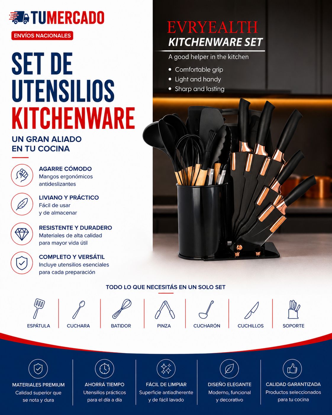 Set de utensilios