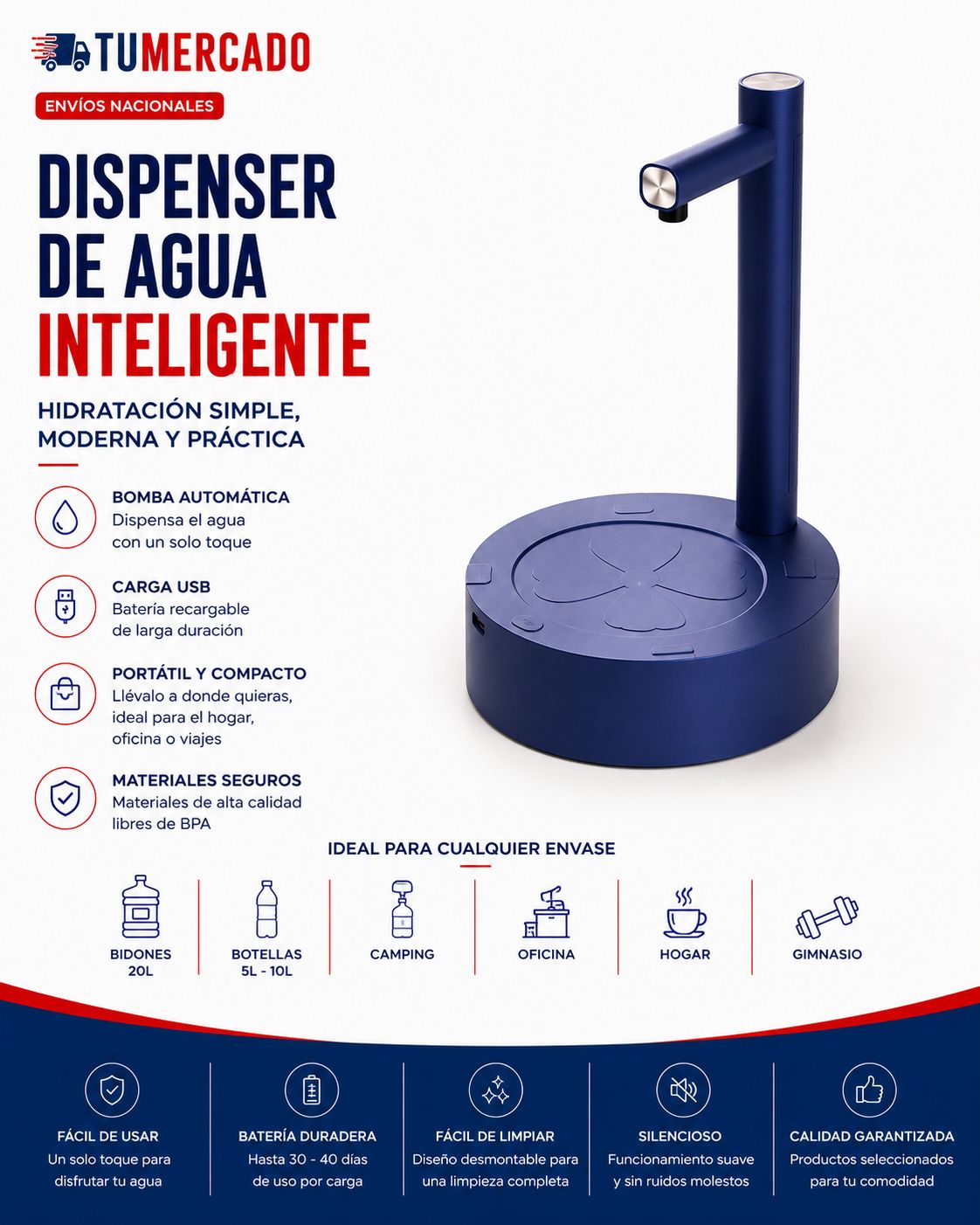 Dispensador de agua inteligente