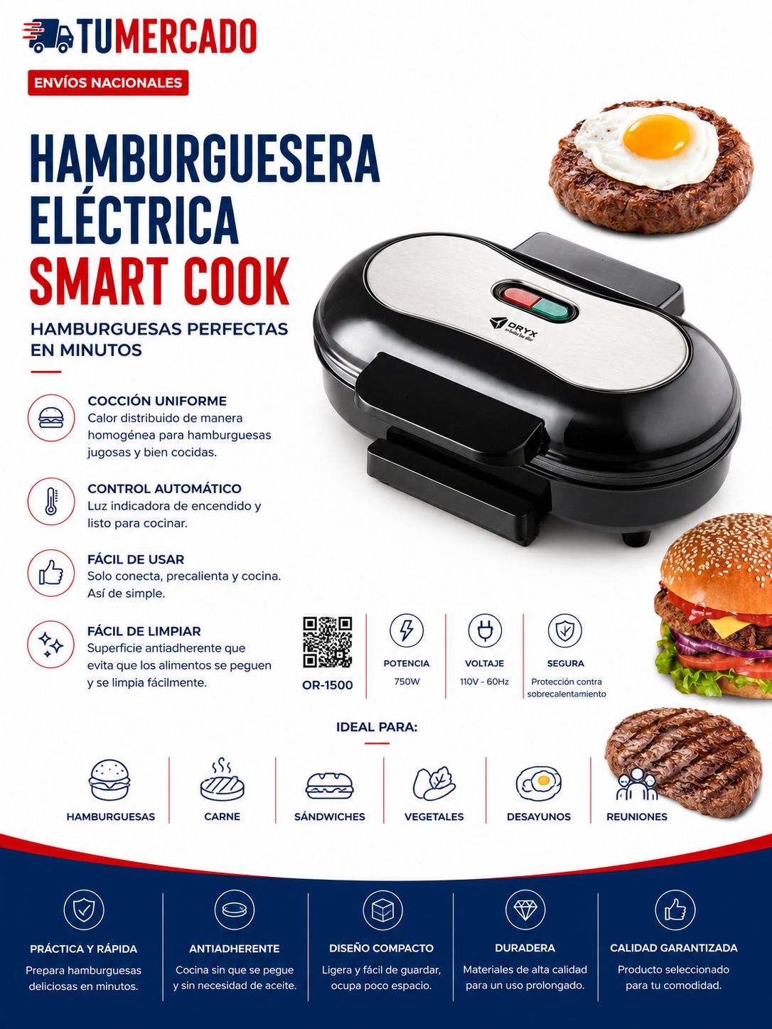 Hamburguesera eléctrica