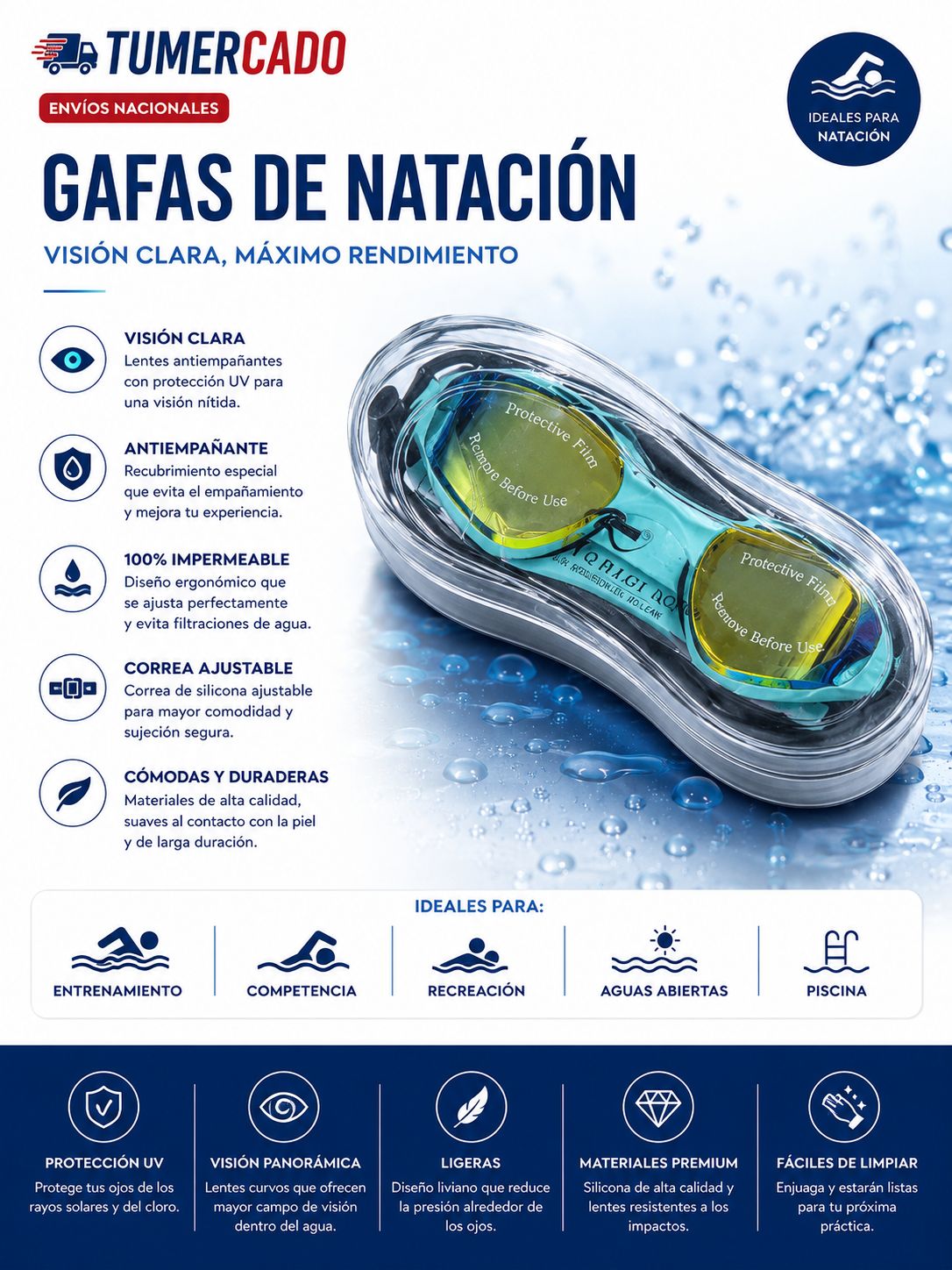  Antiparras de natación