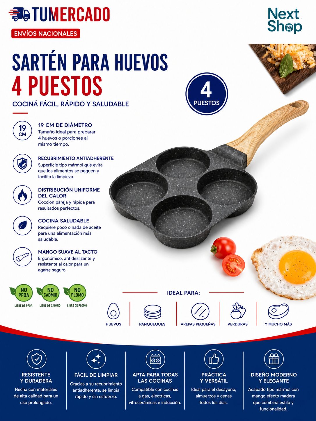 Sarten antiadherente 