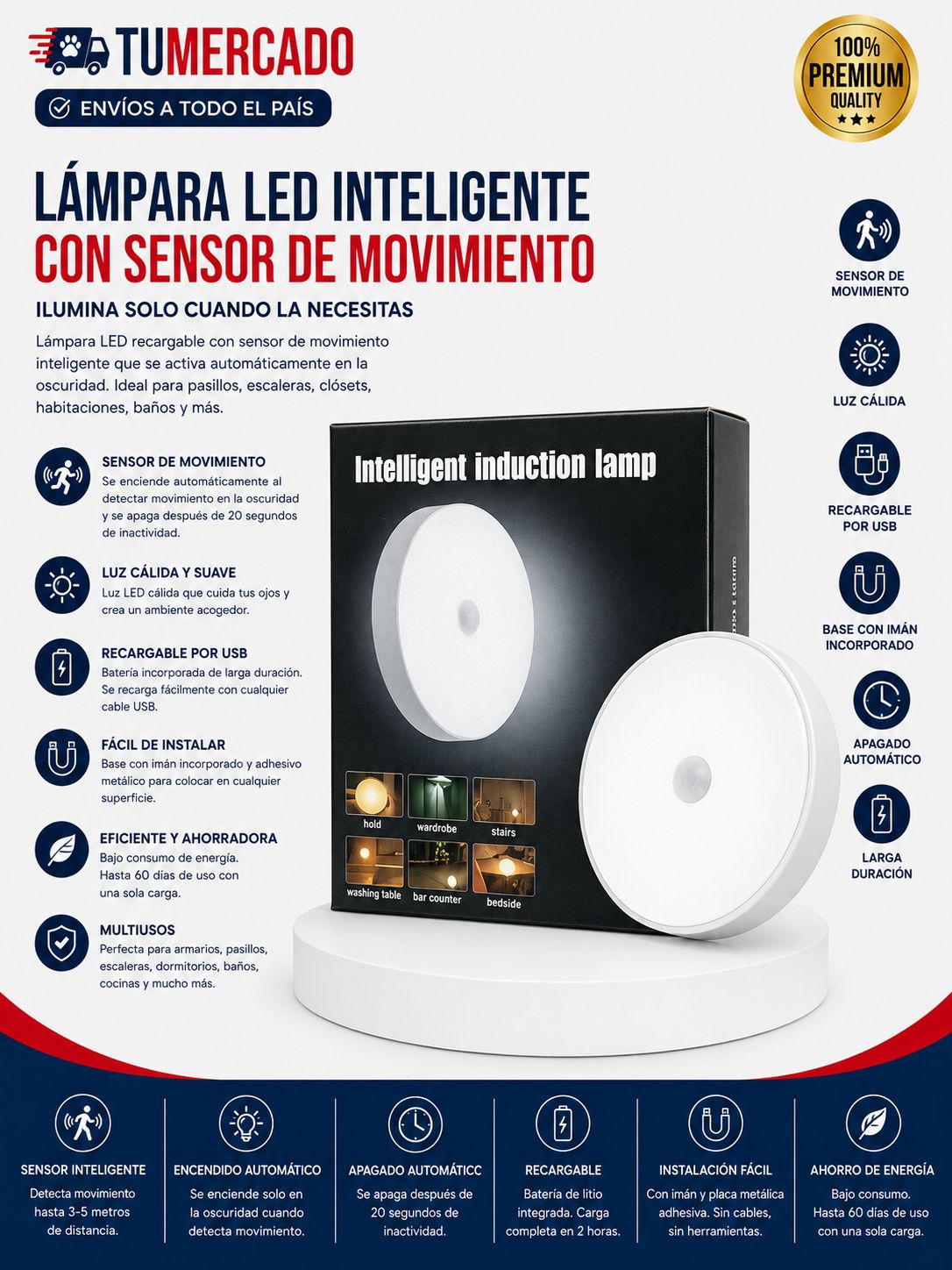 Lámpara LED inteligente 