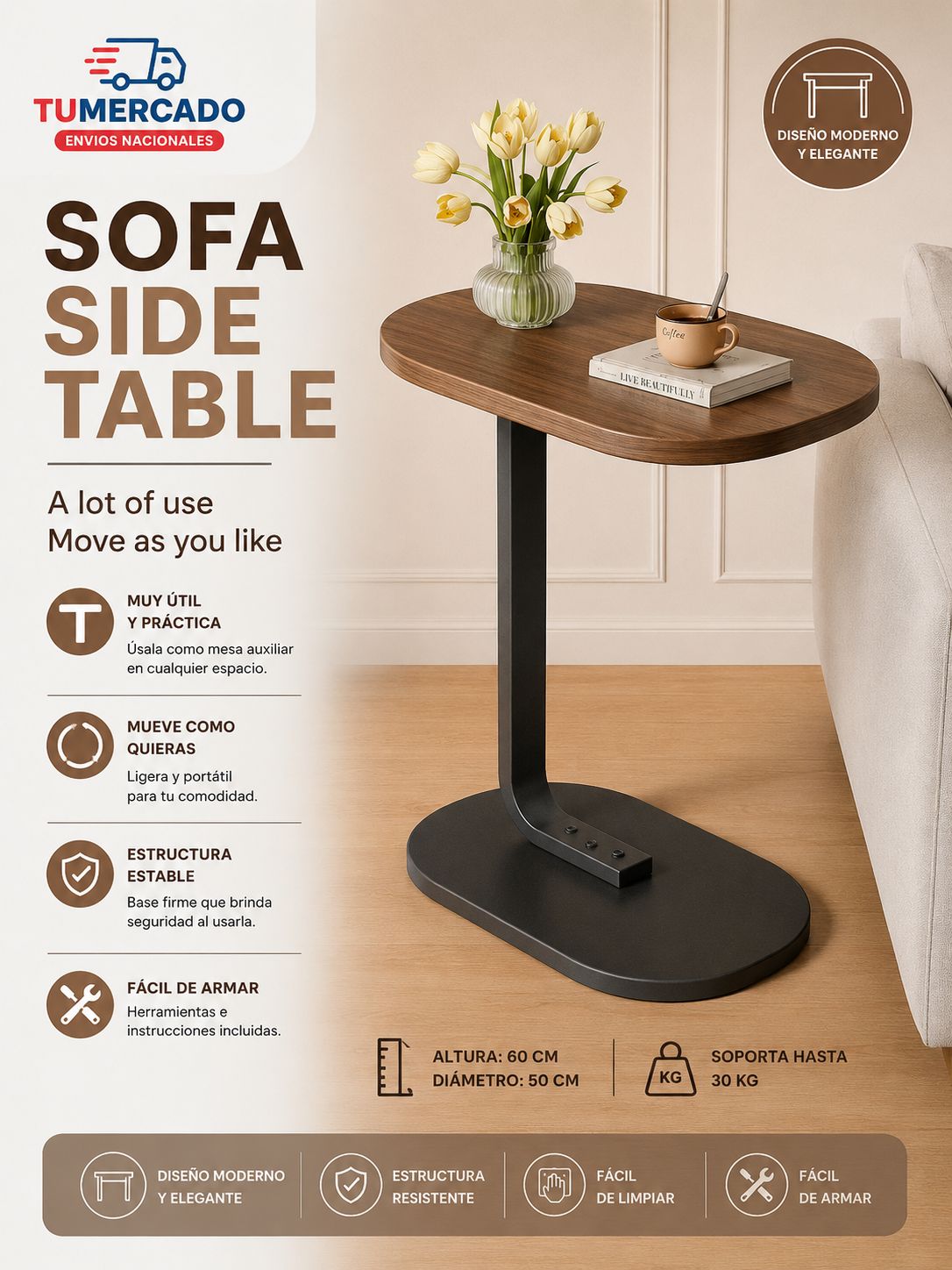 Mesa arrime
