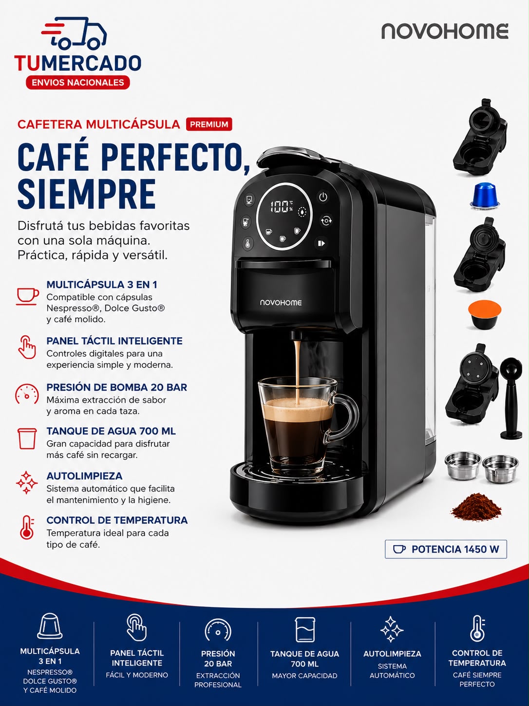Cafetera multicápsula