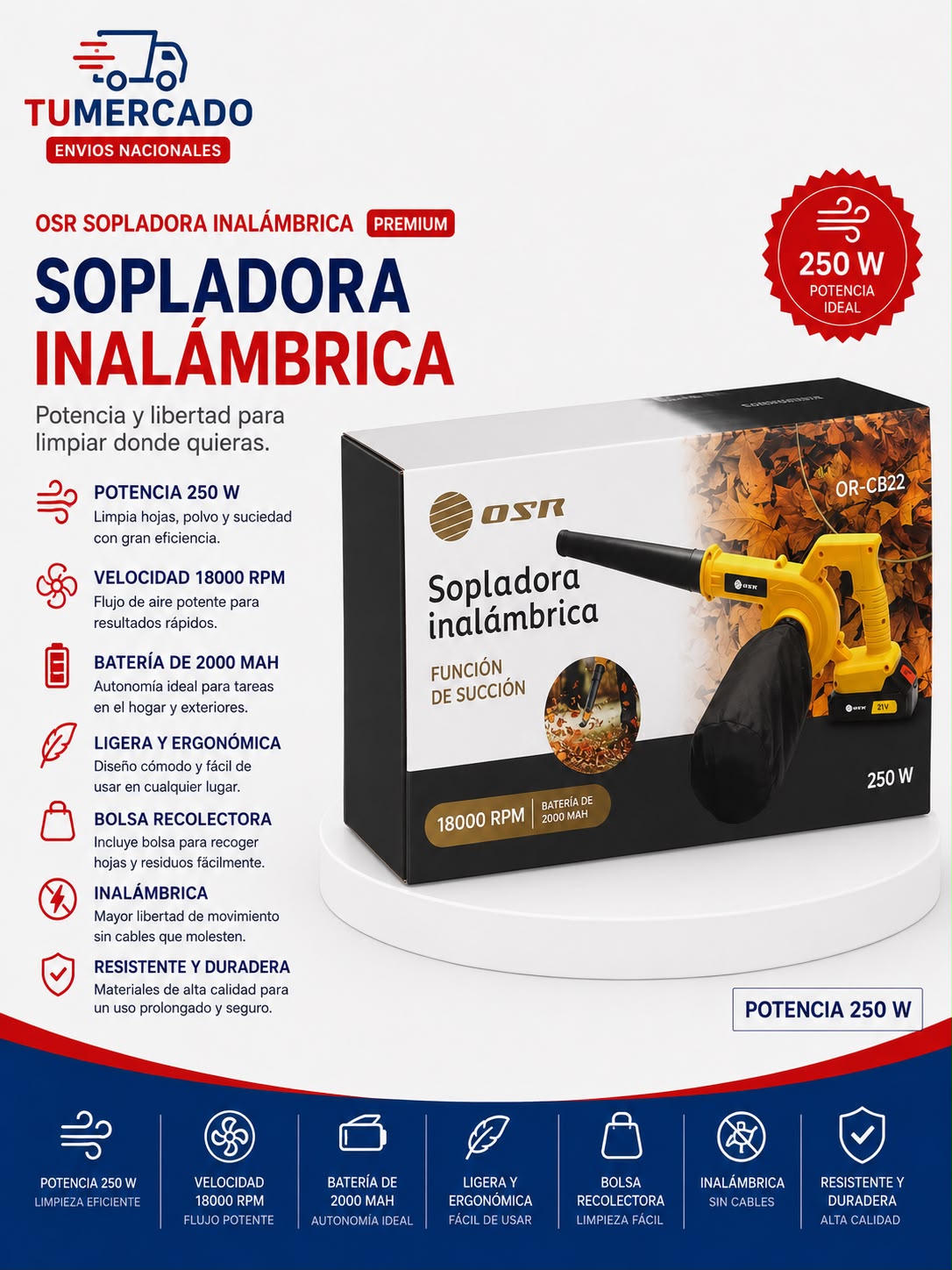 Soplador inalámbrico