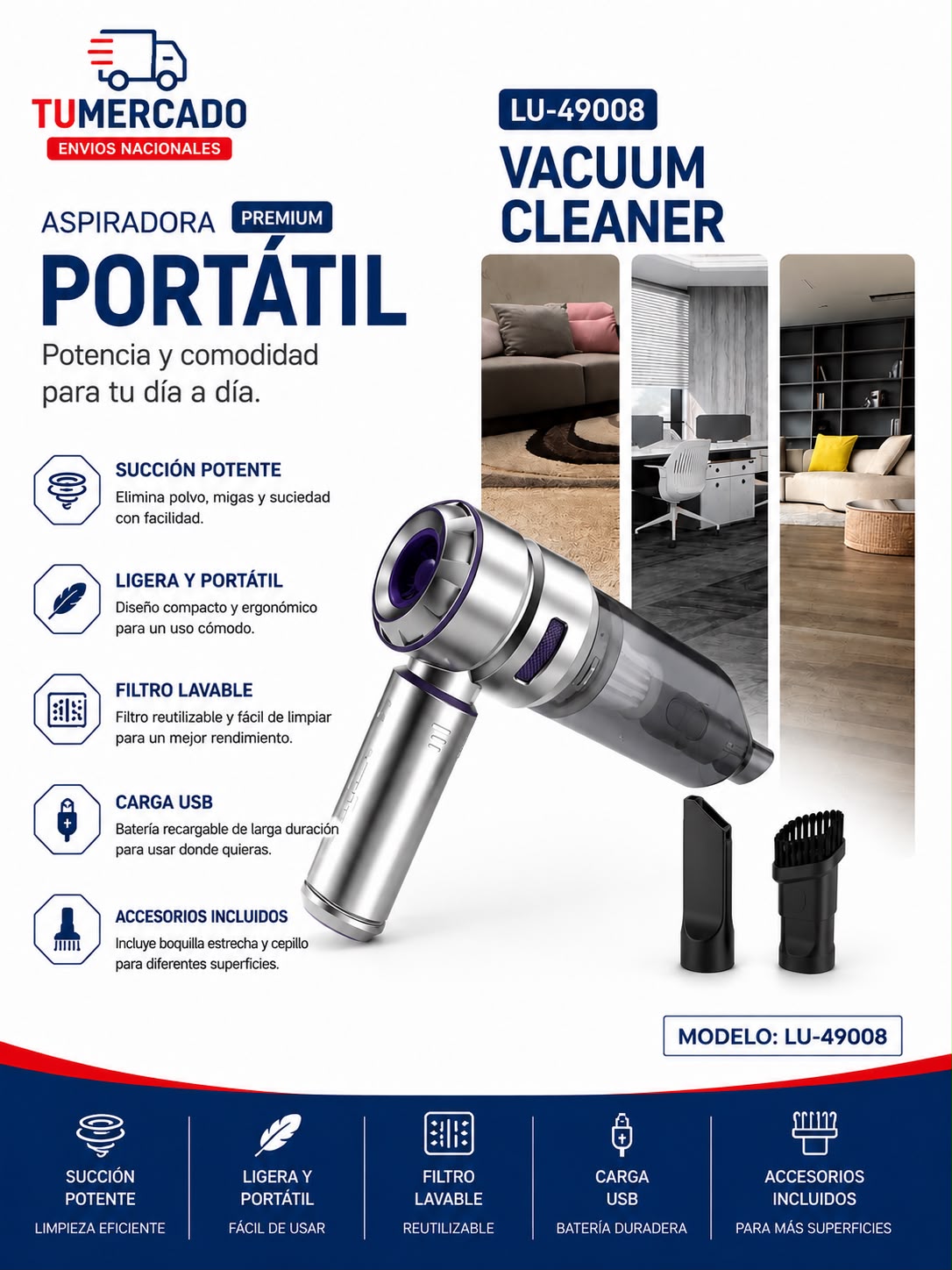 Aspiradora portatil