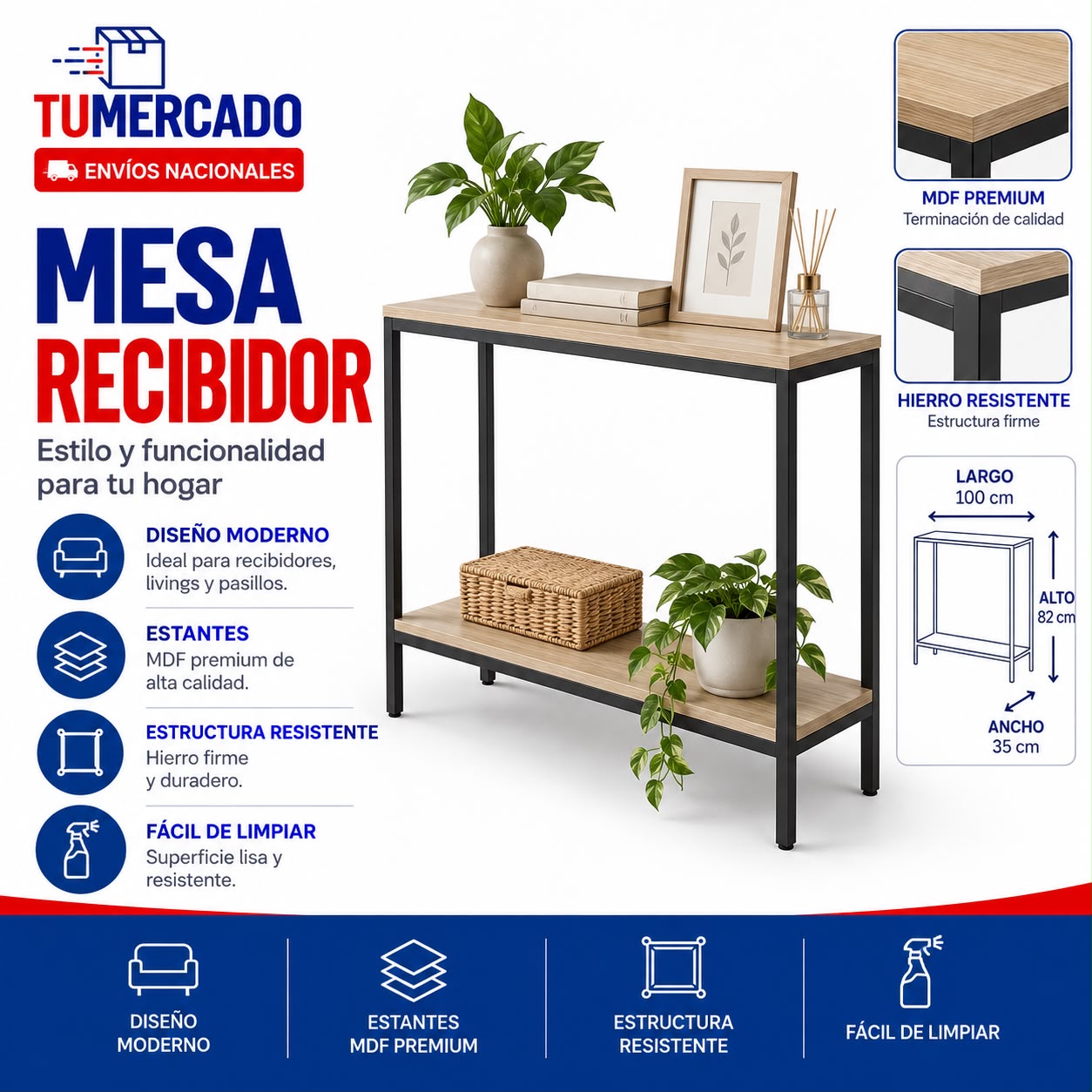 Mesa recibidor 