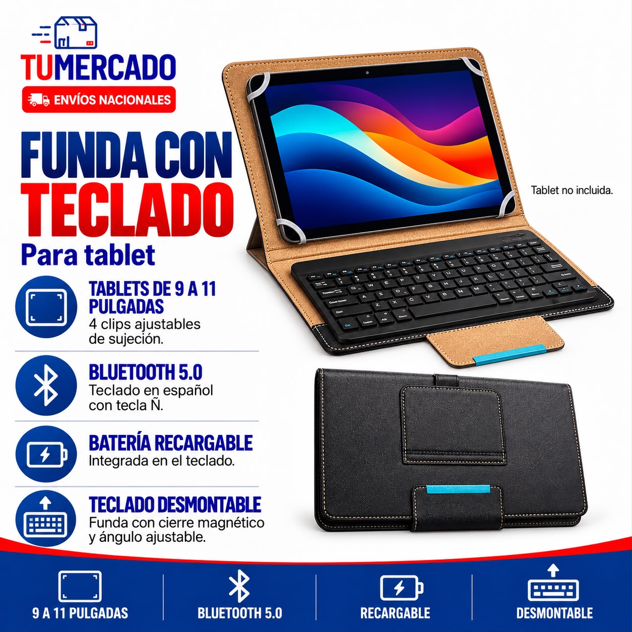Funda con teclado
