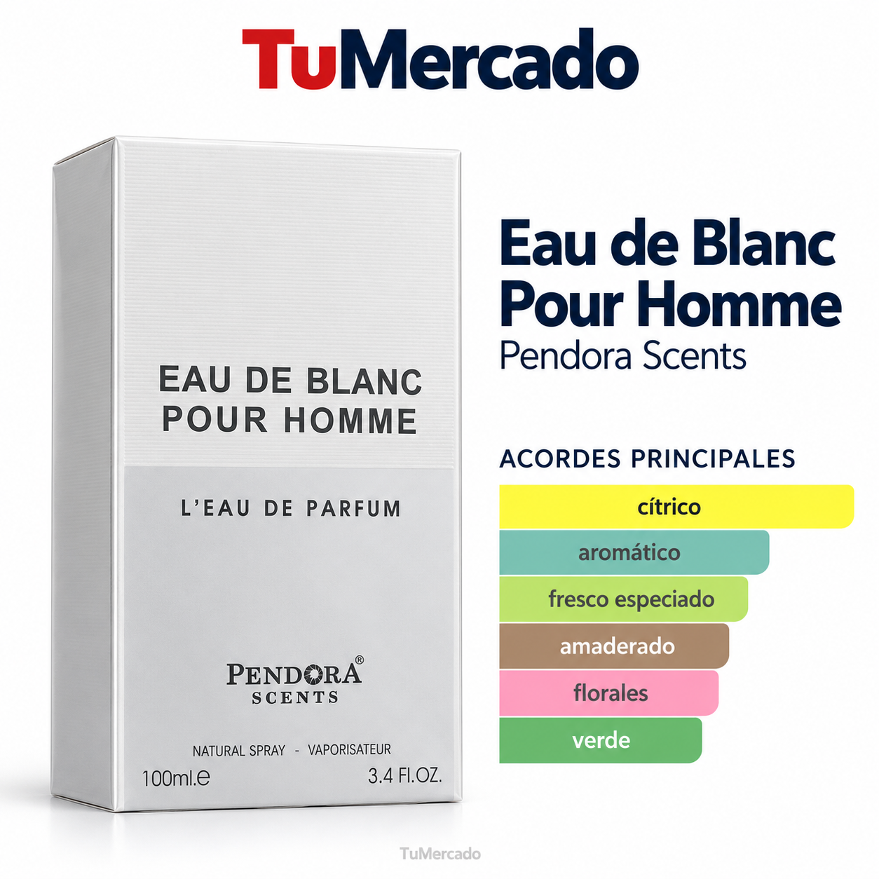 Pendora scents eau de blanc pour homme  - Miniatura 2