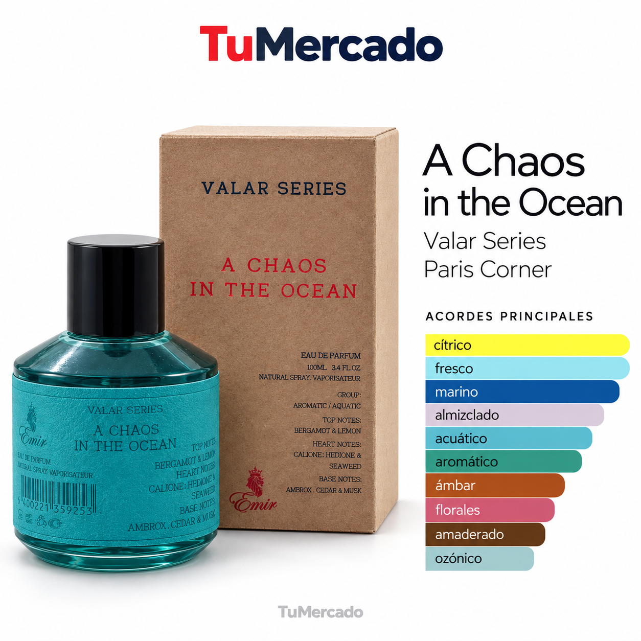 Paris Corner Emir Chaos in the ocean Masculino